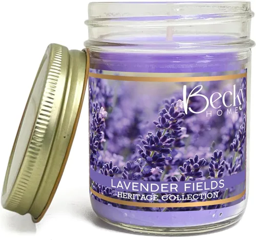 Velas perfumadas de lavanda de 8 onzas para el hogar, vela de cera de soja de 45 horas para aliviar el estrés y la meditación, velas de aromaterapia