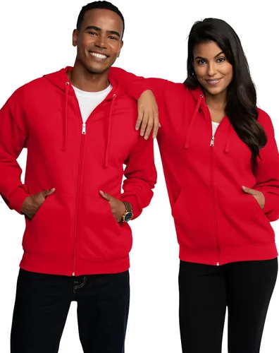 Miniatura 4 de Fruit of the Loom Eversoft Fleece Full Zip Hoodie Sweatshirt
