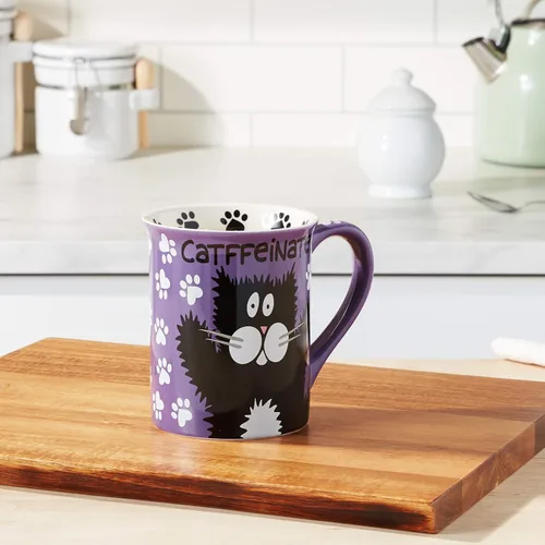Miniatura 4 de Taza de gres Our Name is Mud "Catffeine", 16 oz.