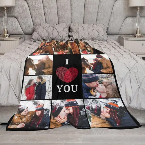 Miniatura 7 de Regalos personalizados de cumpleaños para el Día del Padre, para papá, abuelo, hombres, manta personalizada con fotos para mi papá, regalos de hija