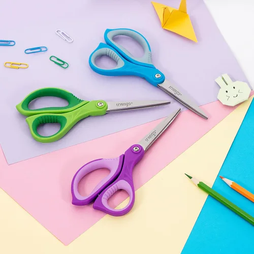 Miniatura 7 de LIVINGO Tijeras para la escuela - Tijeras multiusos de punta afilada para estudiantes, profesores, manualidades, escuela secundaria, universidad