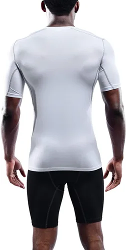Miniatura 4 de NELEUS Paquete de 3 camisetas de entrenamiento de capa base de compresión atlética para hombre