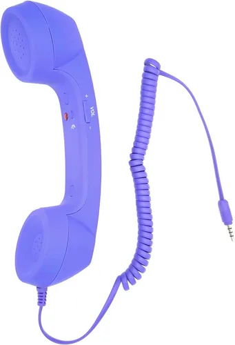 Miniatura 9 de Auricular retro de 3.5mm para teléfono celular Micrófono receptor para iPhone iPad teléfonos móviles smartphone (negro)
