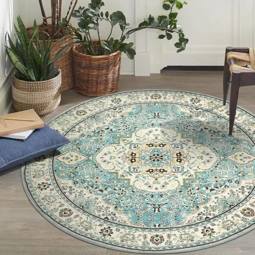 Miniatura 70 de Lahome Alfombra Bohemia Tribal Lavable de 3 x 5, Alfombras Antideslizantes para Entrada, Dormitorio, Sala de Estar, Vintage, Ultra Suave, No