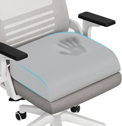 Miniatura 24 de TranquilRelax - Cojín grande para asiento de espuma viscoelástica para largas horas de sentado en silla de oficina, asiento de coche, almohadilla