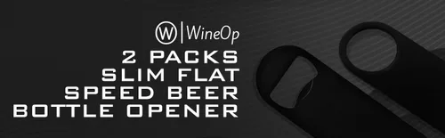 Miniatura 5 de WineOp - Paquete de 2 abridores de botellas de cerveza de velocidad plana para camareros, cocina, bar, restaurante, uso en fiesta en casa, acero