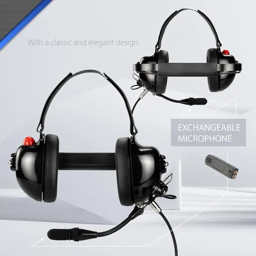 Miniatura 4 de Arrowmax AHDH0032-BK-K2 PNR - Auriculares de aislamiento de ruido compatibles con BaoFeng BTECH UV-5R UV-5RA UV-5RE UV-5R3 BF-F8HP UV-82HP Kenwood