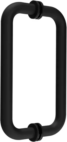 Miniatura 8 de CKB Tirador de puerta de ducha de 6" espalda con espalda compatible con vidrio de 1/4" a 1/2" de grosor para puertas de ducha sin marco, chapado