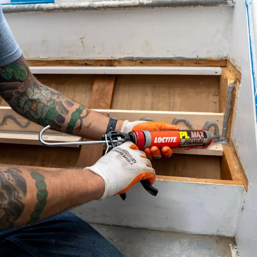 Miniatura 5 de Loctite PL Premium Max Adhesivo de construcción, cartucho de 9 onzas líquidas, 1 paquete, pegamento de construcción versátil para madera, hormigón