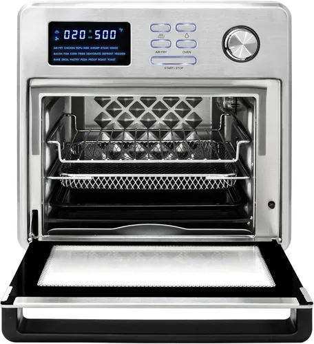 Miniatura 4 de Kalorik MAXX® AFO 47797 SS 16 cuartos de galón, tostadora 9 en 1, tostadora, tostadora, hornear, asador, parrilla, deshidratador, 21 presets