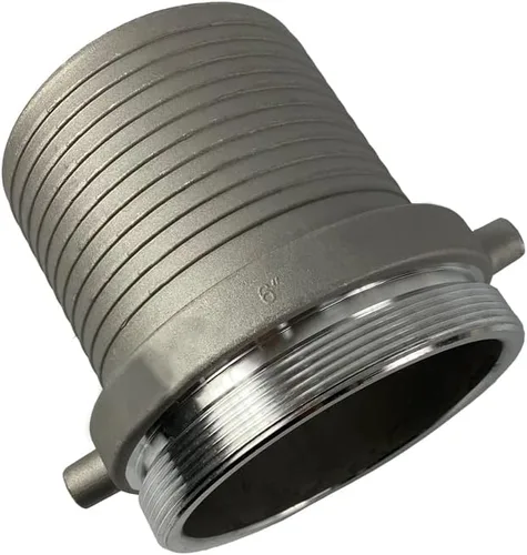 Miniatura 4 de 6" EN X 300' pies de PVC agrícola Lay Flat Discharge Pump Hose con Roscado Camlock Pin Lug
