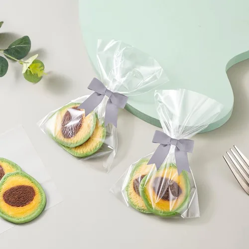 Miniatura 4 de Meseey 50 lazos de grogrén de 3 pulgadas, color gris plateado, preatados, para bolsas de golosinas, cesta de envoltura de regalo, boda, baby shower