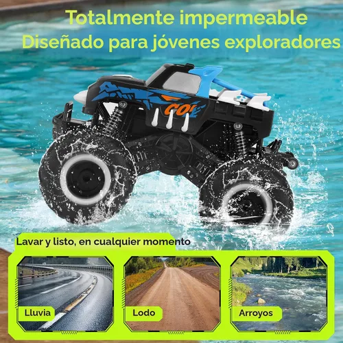 Miniatura 2 de Threeking 1:16 Coches de juguete impermeables RC Monster Truck Camiones de control remoto anfibios 4WD Todo terreno Camión de recogida Todo terreno