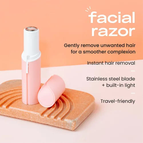 Miniatura 2 de KoluaWax Maquinilla de afeitar facial para mujer, afeitadora para pelusas de melocotón, cejas, labio superior y más, depilación facial suave, sin