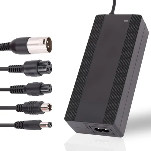Cargador eléctrico de scooter de 42 V 2 A para batería de litio de 36 V, cargador 5 en 1 para Gotrax, Jetson, Razor, Swagtron, Bird, Segway,