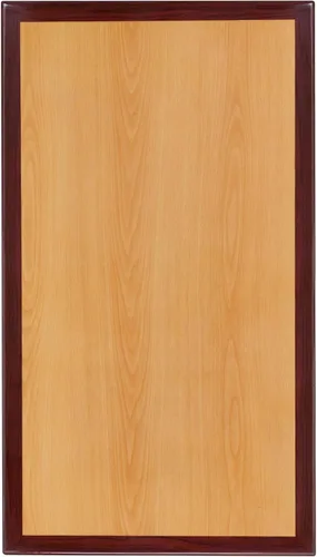 Miniatura 9 de Flash Furniture - Tapa de mesa de resina brillante de 30.0 x 48.0 pulgadas, con borde caído de 2.0 pulgadas de grosor