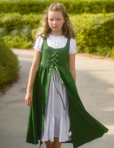Miniatura 14 de Scarlet Darkness Vestido renacentista para niñas, disfraz de princesa medieval de dos piezas, 7-14 años