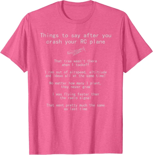 Miniatura 37 de Cosas que decir cuando te estrellas con tu camiseta RC Plane hobby