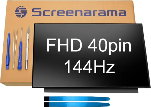 SCREENARAMA - Nueva pantalla de repuesto para Acer Nitro N20C1 | 40pin 144Hz mate FHD IPS 1920x1080 pantalla LCD LED con herramientas y cinta