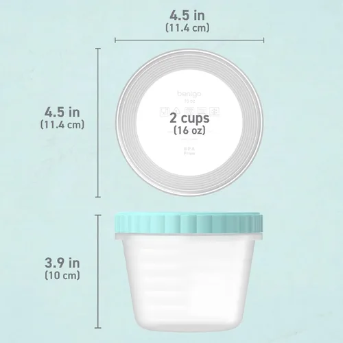 Miniatura 6 de Bentgo Prep - 20 piezas de 16 fl oz Recipientes de plástico para deli con tapas a prueba de fugas, almacenamiento de alimentos para preparación