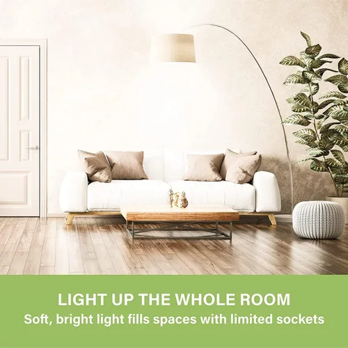 Miniatura 4 de Sigalux Bombillas LED equivalentes a 100 vatios equivalentes a bombillas estándar, bombillas cálidas A19 de 2700 K, blanco suave, no regulable, base