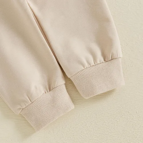 Miniatura 220 de Adobabirl Conjunto de sudadera y pantalones de Halloween para bebé, sudadera y pantalones con parche de calabaza para Halloween, otoño, ropa de bebé