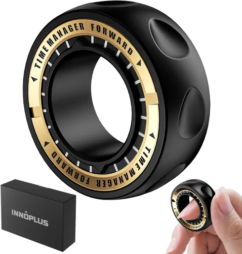 Miniatura 10 de Fidget Spinners, Fidget Spinner para adultos, juguete para aliviar el estrés y la ansiedad TDAH, juguete giratorio de mano de metal con luz Gris