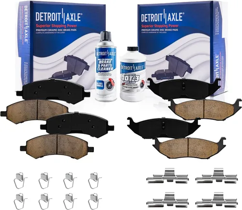 Miniatura 18 de Detroit Axle - Kit de freno delantero para Ford 2000-2005 Excursion 1999-2004 F-250 F-350 Super Duty Pinza de freno de disco con soporte Pastillas