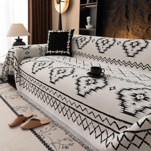 Miniatura 116 de VClife Fundas de sofá bohemio de felpilla para sofá seccional, fundas de sofá suaves y antideslizantes para sofá de 2 cojines, protector de muebles