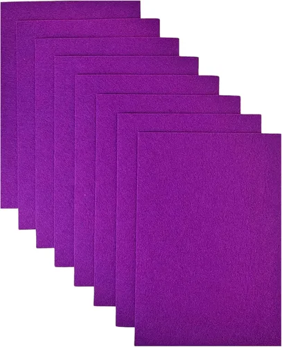 Miniatura 13 de Jtnohx - Fieltro rígido, hojas de fieltro de 2 mm de grosor para manualidades, cuadrados de tela de fieltro dura de 20,3 x 30,5 cm, 8 piezas