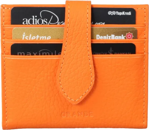 Miniatura 29 de Grande -3803 Cartera unisex, Azul (Iced Blue), Cartera delgada de cuero con cierre a presión pequeño