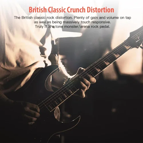 Miniatura 2 de JOYO Pedal de distorsión Crunch distorsión del efecto de distorsión de rock clásico británico para guitarra eléctrica - True Bypass (JF-03)