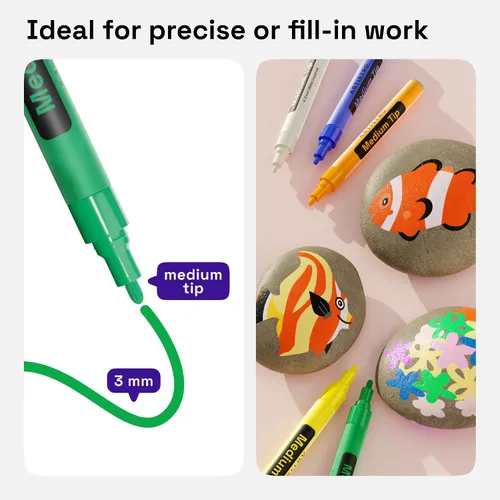 Miniatura 3 de ARTISTRO 30 marcadores de tela – Kit de decoración de tela – Permanente para ropa – Bolígrafos de pintura acrílica para tenis, bolsos, zapatos
