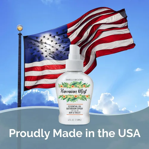 Miniatura 4 de SMELLS BEGONE Ambientador de aceite esencial en espray para baño, elimina los olores del baño y el inodoro, fabricado con aceites esenciales, aroma