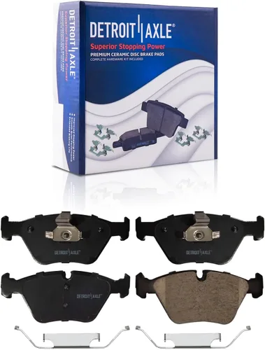 Miniatura 4 de Detroit Axle - Kit de freno delantero para BMW X3 2004 2005 2006 2007 2008 2009 2010 2010, rotores de freno de disco pastillas de freno de cerámica