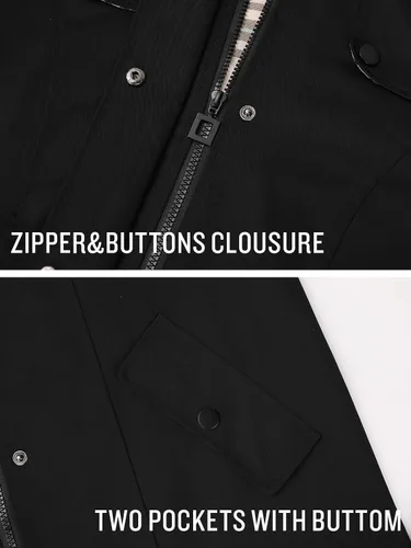 Miniatura 4 de Chaqueta larga para lluvia, con capucha, para mujer, cortavientos para exteriores