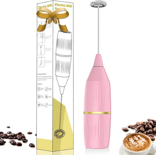 Miniatura 7 de Varita espumadora de leche fácil de limpiar, paquete de 2, rendimiento superior de espuma y multiuso, batidor desmontable, operación con un solo