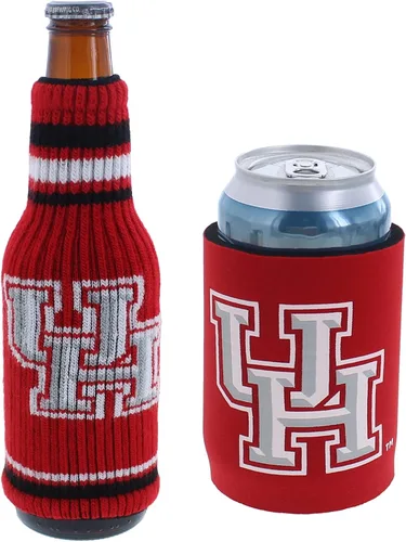 Miniatura 100 de College Team Color Logo Can & Bottle Holder Insulator Beverage Cooler Set