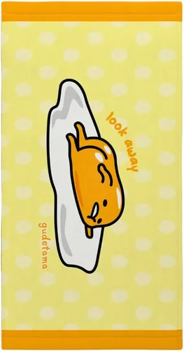 Collectibles Gudetama Toalla de Baño/Piscina/Playa de Algodón Súper Suave, 60 x 30 pulgadas, (Producto 100% Oficialmente Licenciado) por Franco