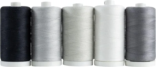 Miniatura 9 de Connecting Threads Juego de hilos 100% algodón, carretes de 1200 yardas (juego de 5 - Conservas de bayas)