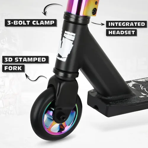 Miniatura 4 de Patinete Pro Trick, scooters de acrobacias de nivel básico para niños de 6 años en adelante, scooter completo de aluminio y ligero BMX Freestyle