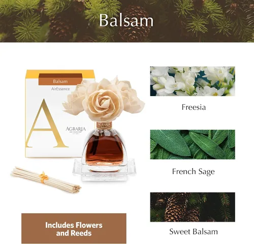 Miniatura 3 de AGRARIA Set de Difusor de Aroma de Flores y Varillas AirEssence, Juego de Fragancia Botánica de Flores Sola Hecho a Mano, Juego de Difusor de Aceite
