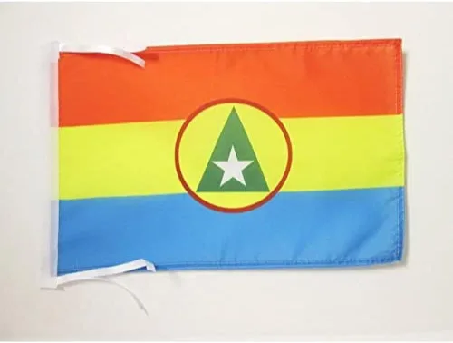 Miniatura 1215 de Bandera de México AZ FLAG, 45.7 x 30.5 cm, con cordones - Pequeñas banderas mexicanas de 30 x 45 cm - Bandera de 45.7 x 30.5 cm
