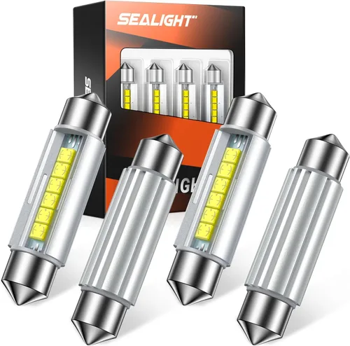 Miniatura 14 de SEALIGHT 194 bombilla LED azul, luz de matrícula, luz de cúpula, T10 168 2825 W5W 3030 chips brillantes tipo cuña para reemplazar luz LED de mapa