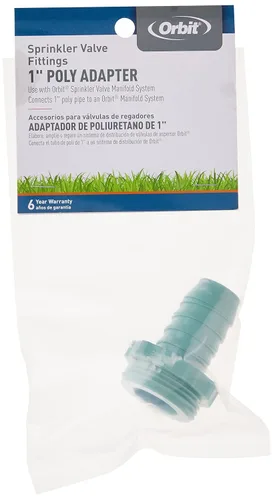 Miniatura 4 de Orbit 57189 Adaptador macho de polietileno de 1 pulgada para sistema de colector de válvula Orbit
