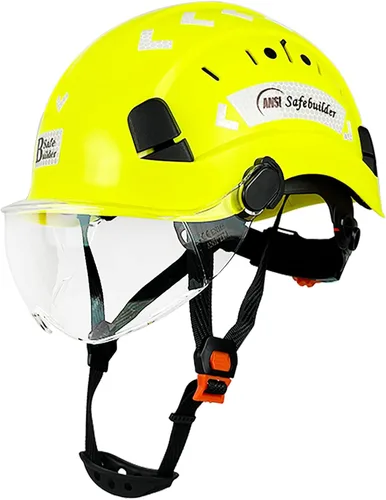 Miniatura 9 de Casco de Seguridad de Construcción con Visera Casco Duro ABS Cascos Duros de Ventilación Ajustable Protección de Cabeza de Trabajo Industrial