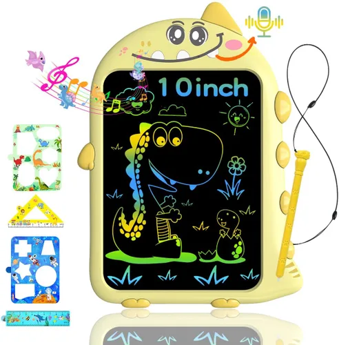 Miniatura 10 de Tableta de escritura LCD de 10 pulgadas para niños, regalos de cumpleaños para niños, almohadilla de dibujo electrónica juguetes para autismo