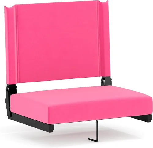 Miniatura 25 de Flash Furniture - asiento cómodo para usar en gradas de Flash - soporta 500 libras Silla de estadio ligera con asa y asiento ultra acolchado