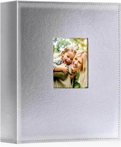 Miniatura 36 de Ywlake Álbum de fotos de 4 x 6 pulgadas, 1000 bolsillos, capacidad extragrande, para fotos familiares y de boda, capacidad para 1000 fotos Gris