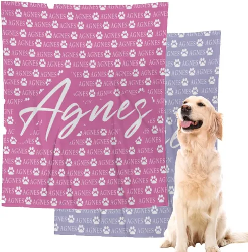 Miniatura 16 de Manta personalizada para perros con nombre – Manta personalizada para perros grandes, medianos y pequeños, manta suave y acogedora, regalo
